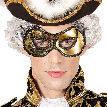 e-carnavalskleding-SYK Gouden oogmasker Venetië glitters