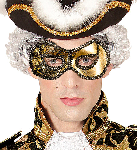 e-carnavalskleding-SYK Gouden oogmasker Venetië glitters