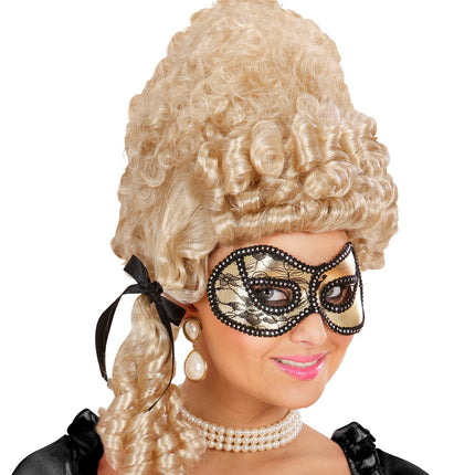 e-carnavalskleding-SYK Gouden oogmasker Venetië glitters