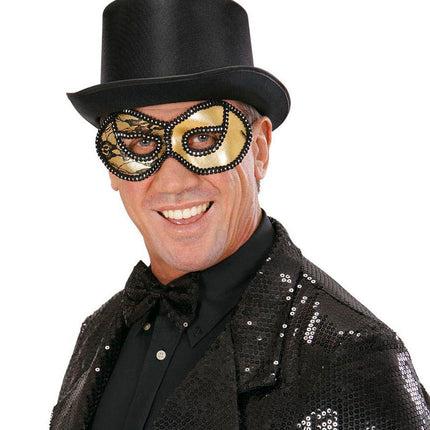 e-carnavalskleding-SYK Gouden oogmasker Venetië glitters