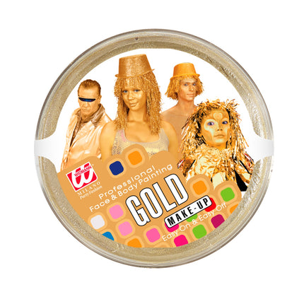 e-carnavalskleding-SYK Gouden schmink voor carnaval