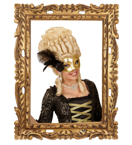 e-carnavalskleding-SYK Gouden Venetiaans oogmasker voor carnaval en party