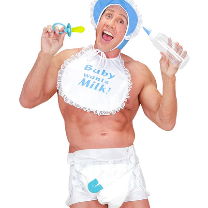 e-carnavalskleding-SYK Grappige babyset in blauw