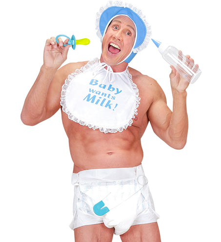 e-carnavalskleding-SYK Grappige babyset in blauw