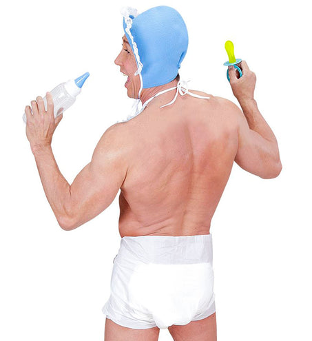 e-carnavalskleding-SYK Grappige babyset in blauw