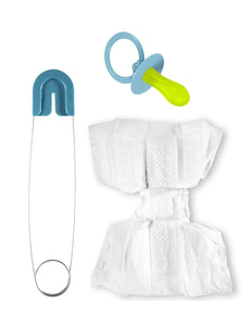 e-carnavalskleding-SYK Grappige babyset in blauw
