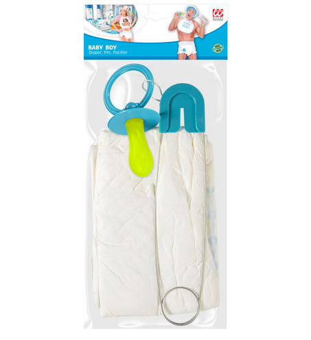 e-carnavalskleding-SYK Grappige babyset in blauw