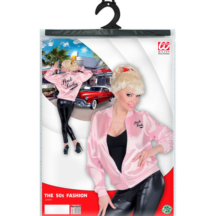 e-carnavalskleding-SYK Grease Pink Lady Olivia Newton John jasje
