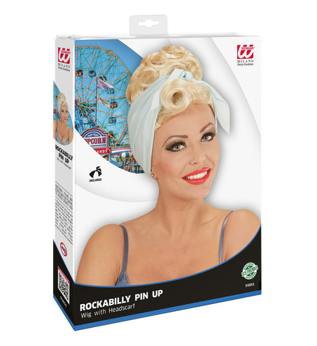 e-carnavalskleding-SYK Grease pruik Frenchy blond