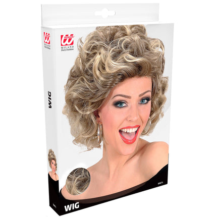 e-carnavalskleding-SYK Grease pruik Olivia Newton John