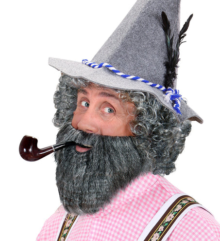 e-carnavalskleding-SYK Grijze baard Kapitein