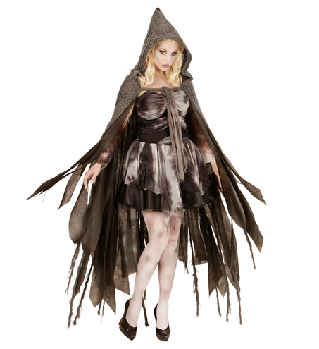 e-carnavalskleding-SYK Grijze Halloween cape