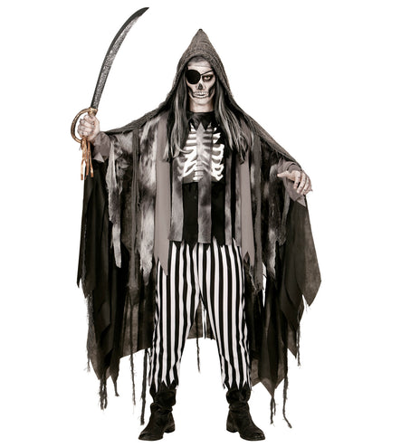 e-carnavalskleding-SYK Grijze Halloween cape