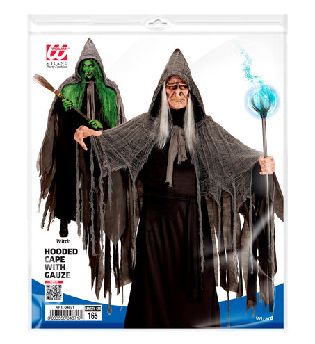 e-carnavalskleding-SYK Grijze Halloween cape
