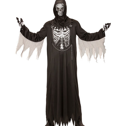 e-carnavalskleding-SYK Grimreaper Hoodie pak voor volwassenen