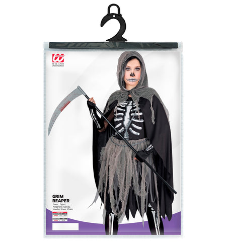 e-carnavalskleding-SYK Grimreaper kostuum voor kinderen Skelety