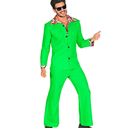 e-carnavalskleding-SYK Groen kostuum jaren 70