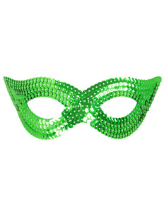 e-carnavalskleding-SYK Groen oogmasker pailletten