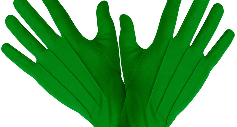 e-carnavalskleding-SYK Groene handschoenen
