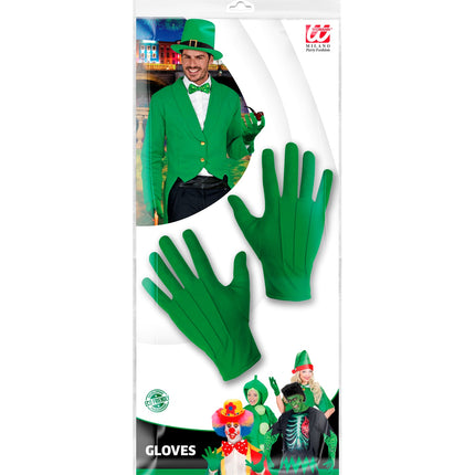 e-carnavalskleding-SYK Groene handschoenen