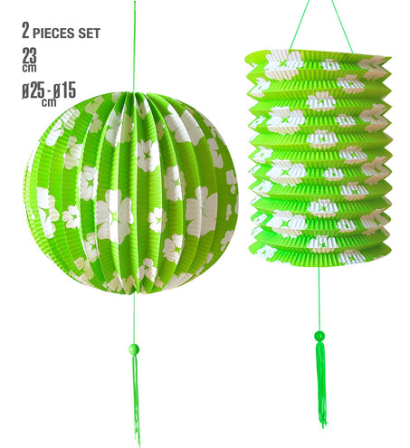 e-carnavalskleding-SYK Groene lampionnen set