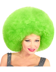 e-carnavalskleding-SYK Groene oversized afro pruik