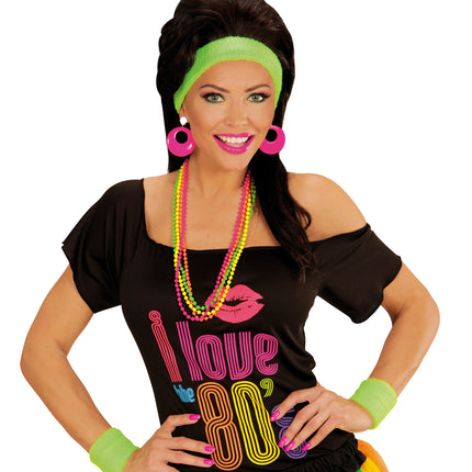 e-carnavalskleding-SYK Groene zweetbanden neon set