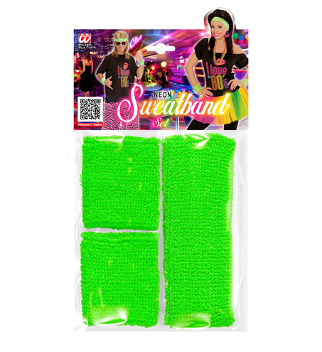 e-carnavalskleding-SYK Groene zweetbanden neon set