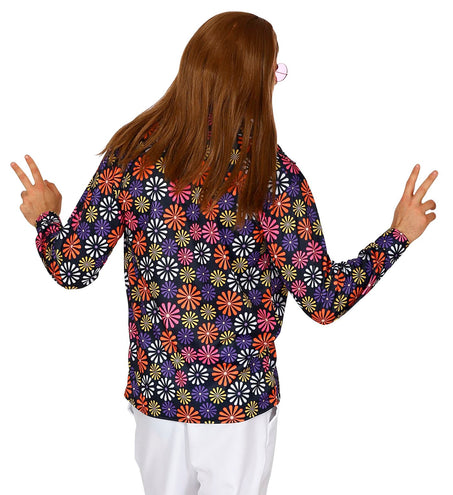 e-carnavalskleding-SYK Groovy shirt bloem jaren 70