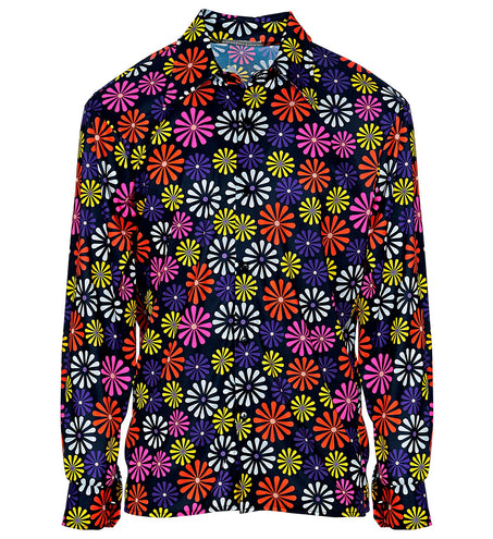 e-carnavalskleding-SYK Groovy shirt bloem jaren 70