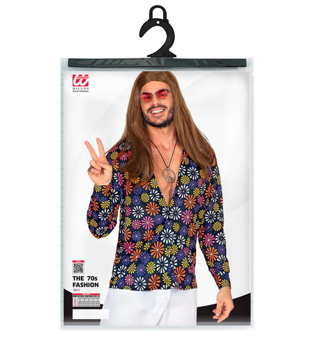 e-carnavalskleding-SYK Groovy shirt bloem jaren 70
