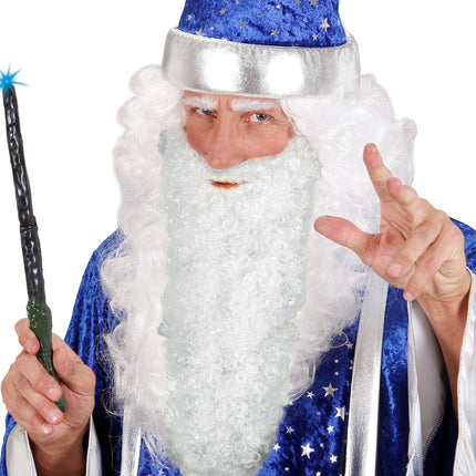 e-carnavalskleding-SYK grote baard met snor wit
