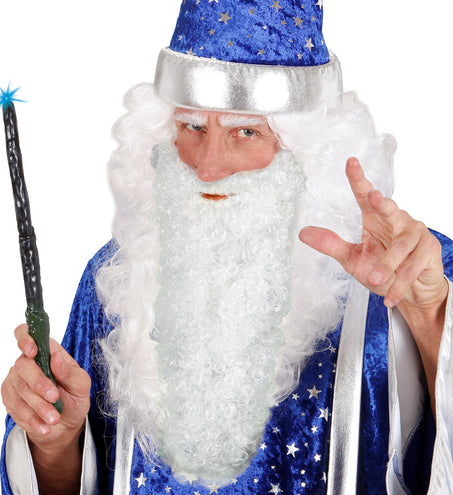 e-carnavalskleding-SYK grote baard met snor wit