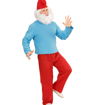 e-carnavalskleding-SYK Grote smurf kostuum kabouter pak