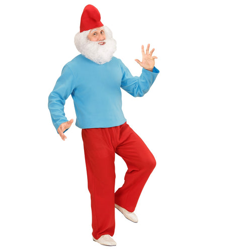 e-carnavalskleding-SYK Grote smurf kostuum kabouter pak