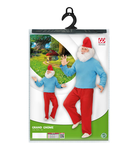e-carnavalskleding-SYK Grote smurf kostuum kabouter pak