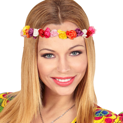 e-carnavalskleding-SYK Haarband bloemen Pipp