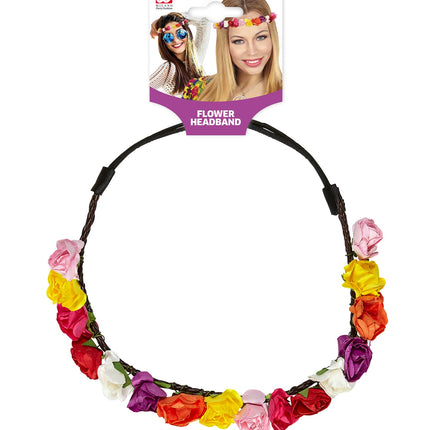 e-carnavalskleding-SYK Haarband bloemen Pipp