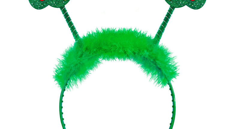 e-carnavalskleding-SYK Haarband kerstbomen met pluche