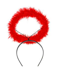 e-carnavalskleding-SYK Haarband met aureool rood Angelica