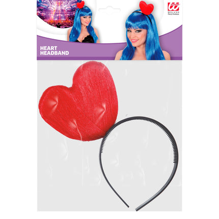 e-carnavalskleding-SYK Haarband rood hartje tiara