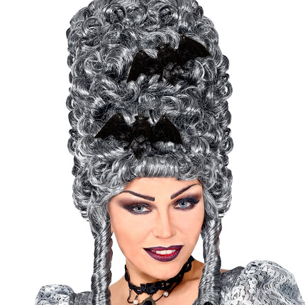 e-carnavalskleding-SYK Haarclip vleermuis met glitters