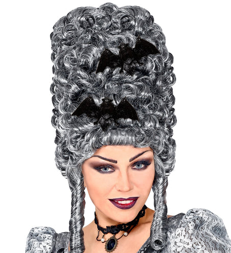 e-carnavalskleding-SYK Haarclip vleermuis met glitters