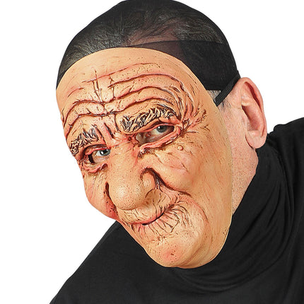 e-carnavalskleding-SYK Half gezichtsmasker oude man