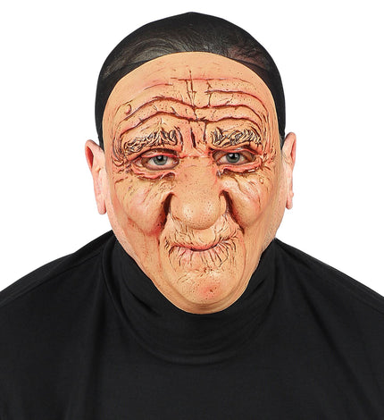 e-carnavalskleding-SYK Half gezichtsmasker oude man