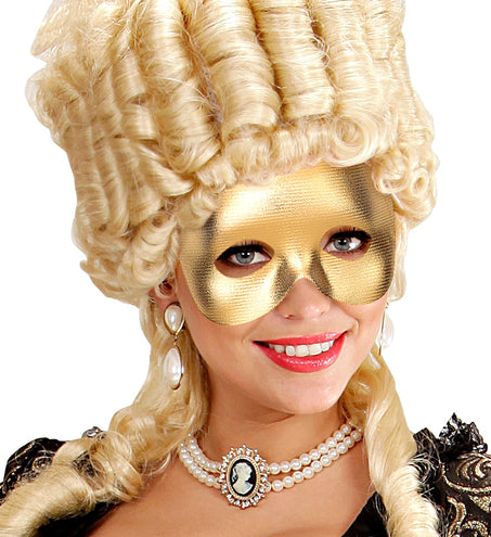 e-carnavalskleding-SYK Halfgezicht masker goud metallic