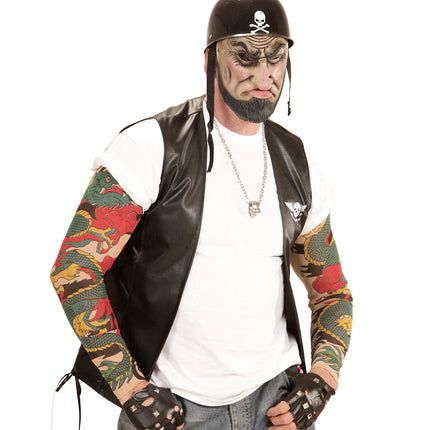 e-carnavalskleding-SYK Halfgezicht masker outlaw biker