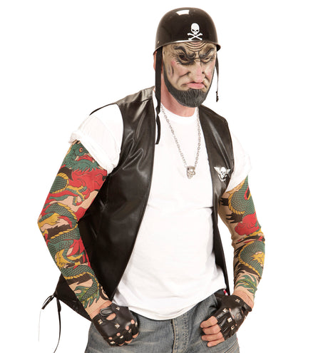 e-carnavalskleding-SYK Halfgezicht masker outlaw biker