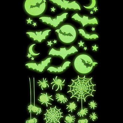 e-carnavalskleding-SYK Halloween decoratie stickers Glow in the dark