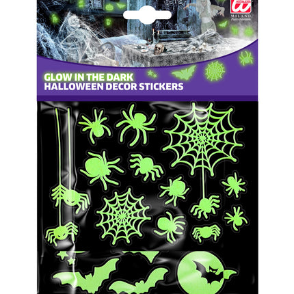 e-carnavalskleding-SYK Halloween decoratie stickers Glow in the dark